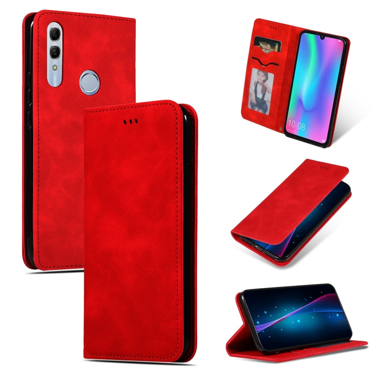 Retro Skin Feel Business Magnetic Horizontal Flip Leather Case for Huawei Honor 10 Lite / Honor 20 Lite / Honor 10i / Honor 20i