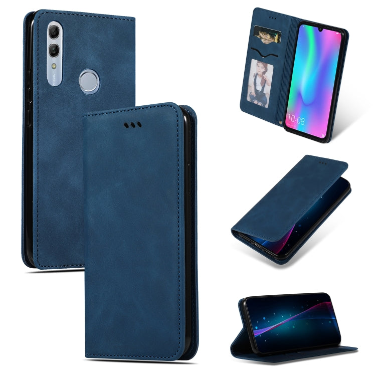 Retro Skin Feel Business Magnetic Horizontal Flip Leather Case for Huawei Honor 10 Lite / Honor 20 Lite / Honor 10i / Honor 20i