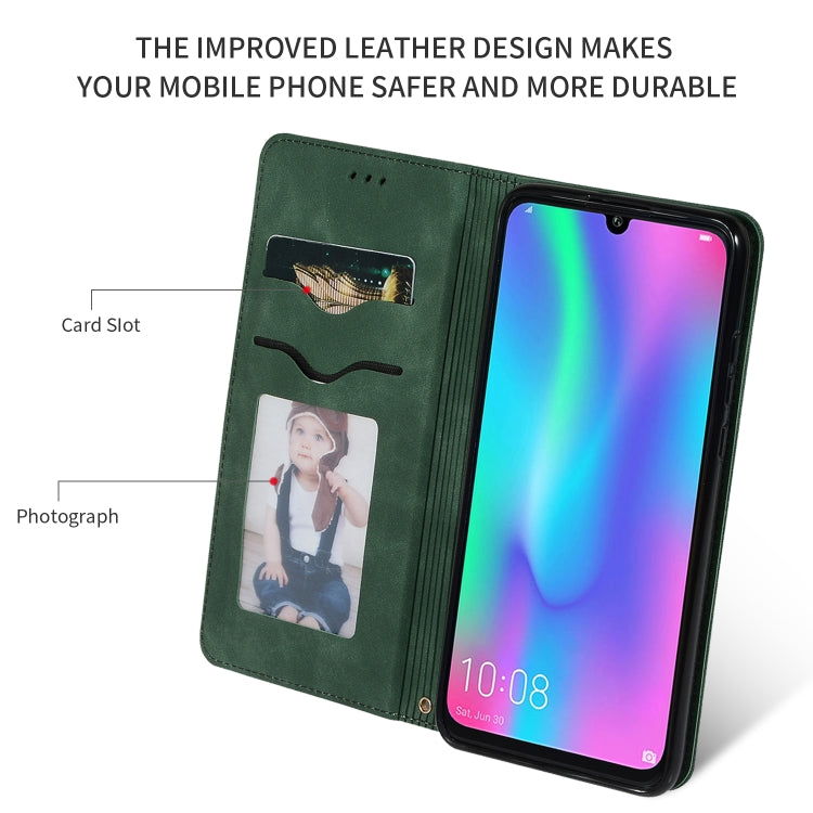 Retro Skin Feel Business Magnetic Horizontal Flip Leather Case for Huawei Honor 10 Lite / Honor 20 Lite / Honor 10i / Honor 20i