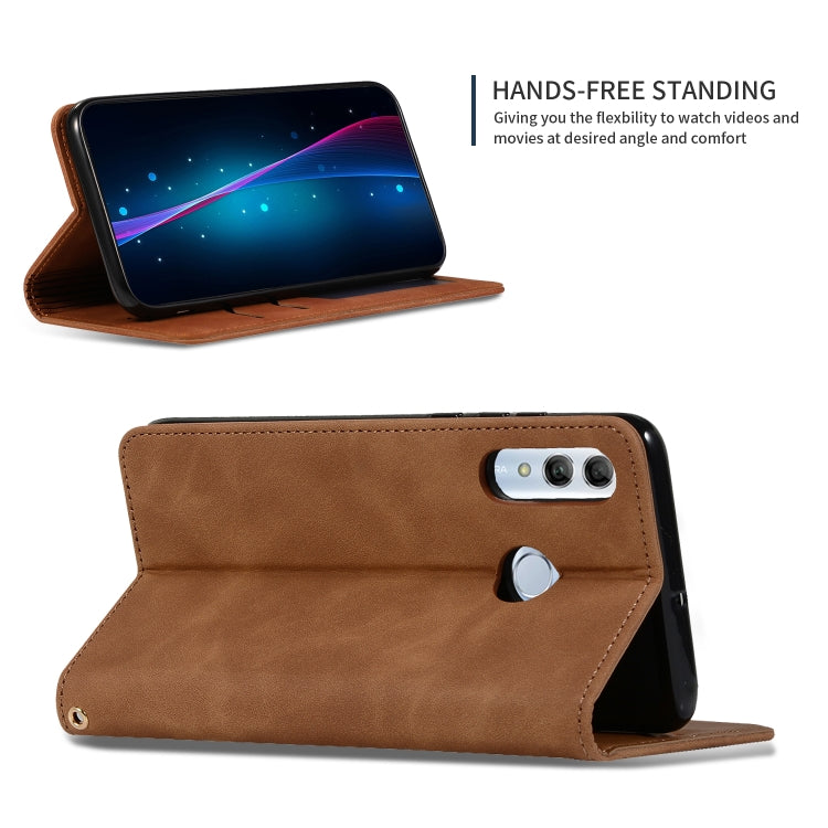 Retro Skin Feel Business Magnetic Horizontal Flip Leather Case for Huawei Honor 10 Lite / Honor 20 Lite / Honor 10i / Honor 20i