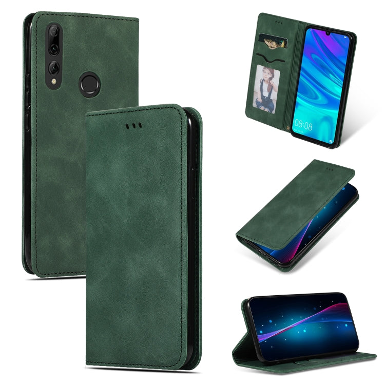 Retro Skin Feel Business Magnetic Horizontal Flip Leather Case for Huawei P Smart 2019 & P Smart Plus 2019