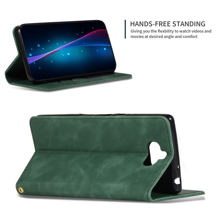 Retro Skin Feel Business Magnetic Horizontal Flip Leather Case for Sony Xperia 10 & Sony Xperia XA3