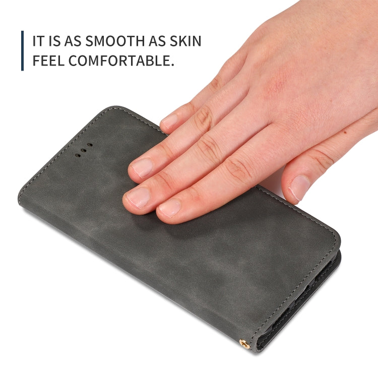 For iPhone 11 Retro Skin Feel Business Magnetic Horizontal Flip Leather Case