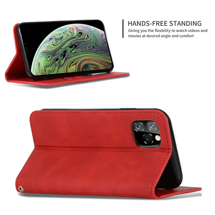For iPhone 11 Pro Max Retro Skin Feel Business Magnetic Horizontal Flip Leather Case