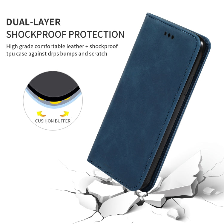 For iPhone 11 Pro Max Retro Skin Feel Business Magnetic Horizontal Flip Leather Case