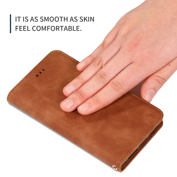 For iPhone 11 Pro Max Retro Skin Feel Business Magnetic Horizontal Flip Leather Case