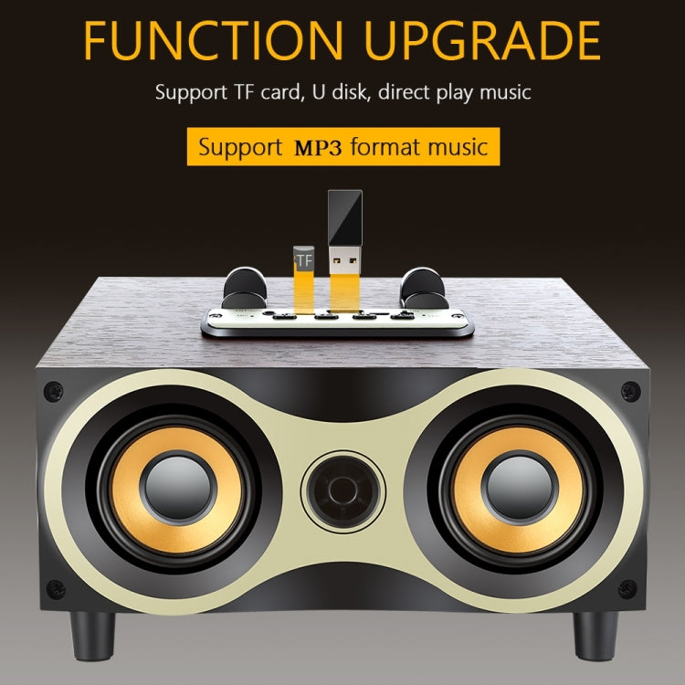 X6 Portable Wooden Wireless Speaker Subwoofer Stereo Radio FM Desktop Bluetooth Speakers