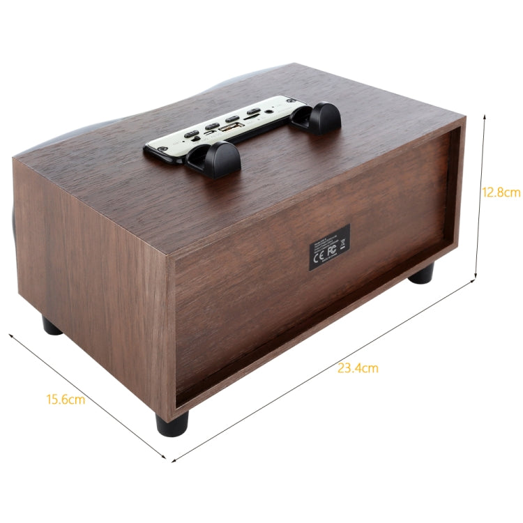 X6 Portable Wooden Wireless Speaker Subwoofer Stereo Radio FM Desktop Bluetooth Speakers