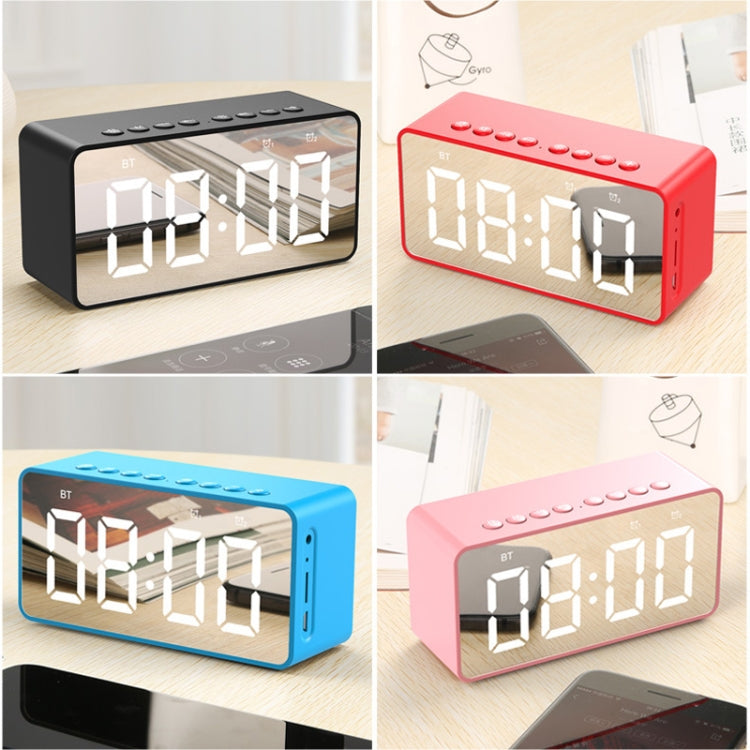 AEC BT506 Speaker with Mirror, LED Clock Display, Dual Alarm Clock, Snooze, HD Hands-free Calling, HiFi Stereo