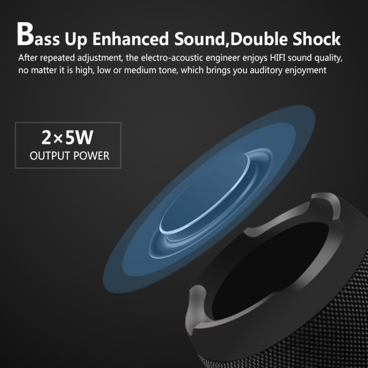 E13 Mini Portable Wireless Bluetooth Speaker Stereo Speakerphone Radio Music Subwoofer Column Speakers with TF FM, RED