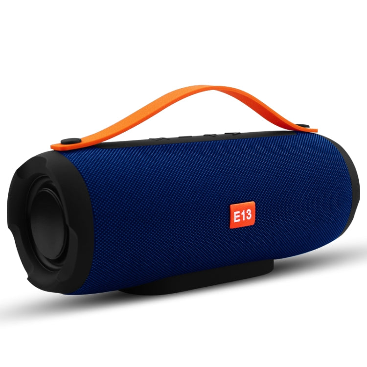 E13 Mini Portable Wireless Bluetooth Speaker Stereo Speakerphone Radio Music Subwoofer Column Speakers with TF FMï¼ˆBlueï¼‰
