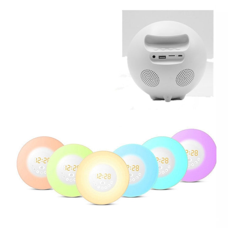 S688 Digital LED Wake Up Light With FM Radio Alarm Clock Bluetooth Speaker