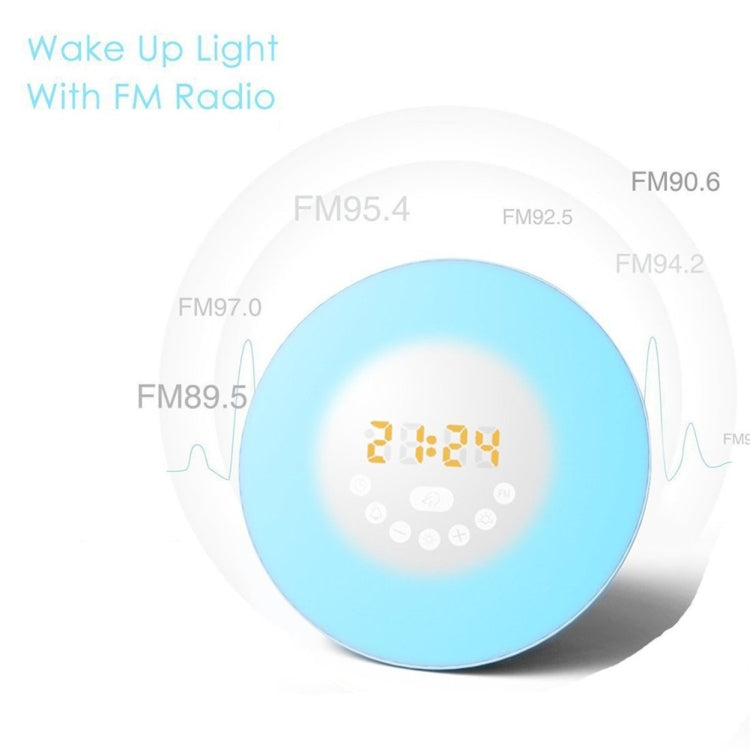 S688 Digital LED Wake Up Light With FM Radio Alarm Clock Bluetooth Speaker