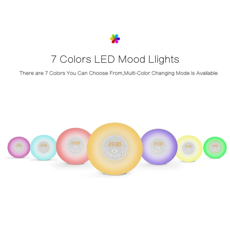 S688 Digital LED Wake Up Light With FM Radio Alarm Clock Bluetooth Speaker