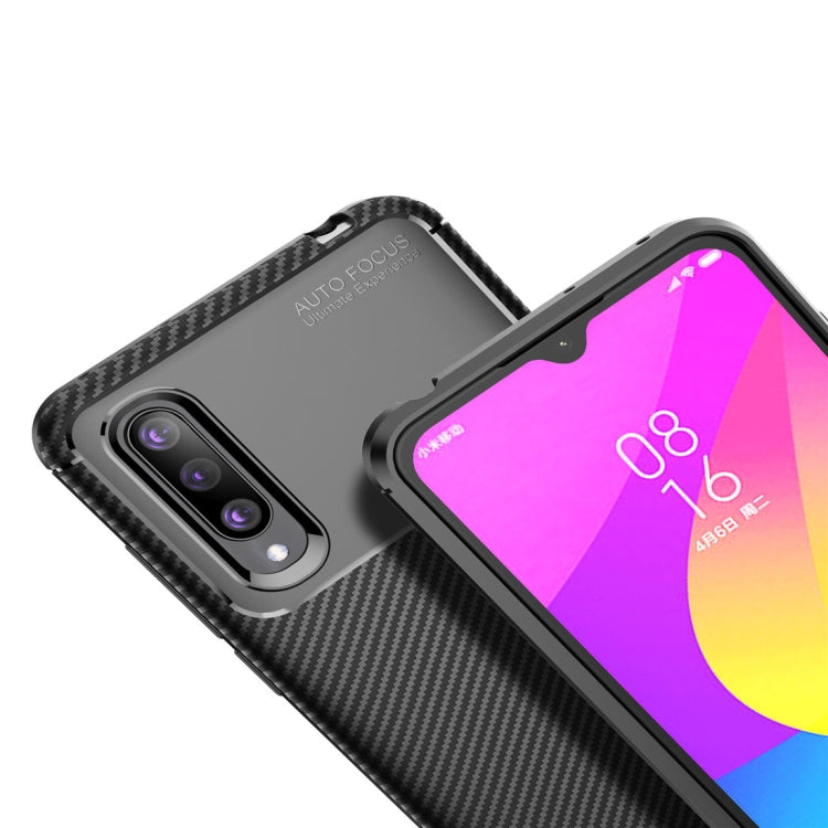 Beetle Series Carbon Fiber Texture Shockproof TPU Case for  Xiapmi Mi CC9