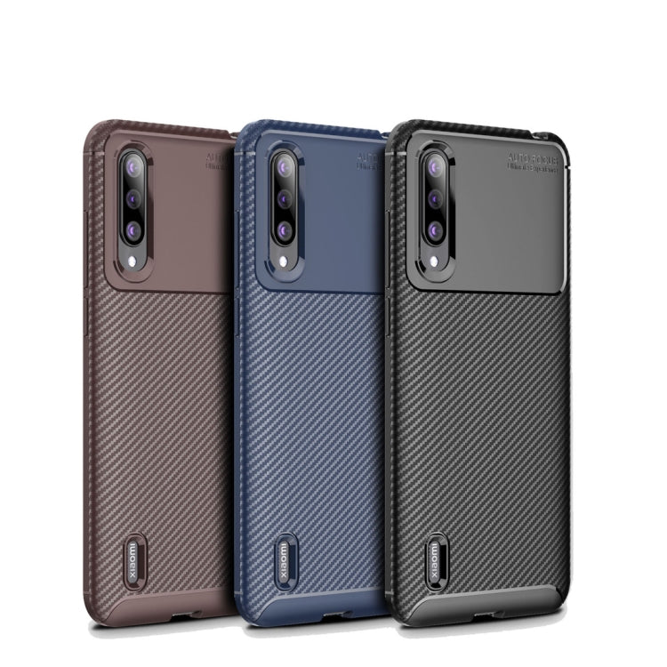 Beetle Series Carbon Fiber Texture Shockproof TPU Case for  Xiapmi Mi CC9