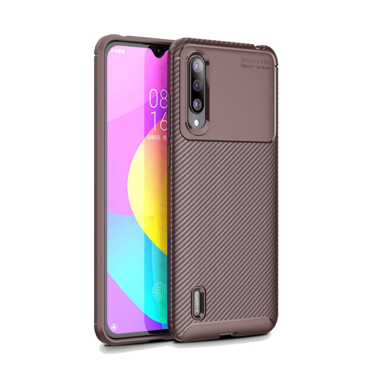 Beetle Series Carbon Fiber Texture Shockproof TPU Case for  Xiapmi Mi CC9