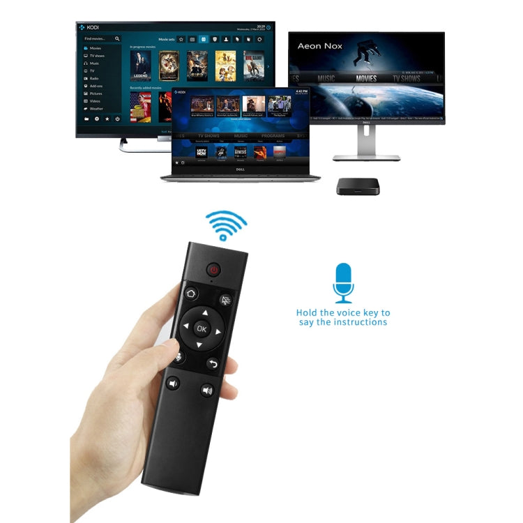 S122 Voice Control Fly Air Mouse 2.4GHz Wireless Microphone Remote Control for Android TV Box Mini PC