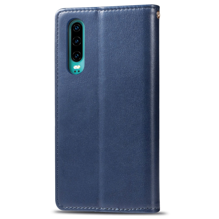 Retro Solid Color Leather Buckle Mobile Phone Protection Leather Case with Photo Frame & Card Slot & Wallet & Bracket Function for Huawei P3