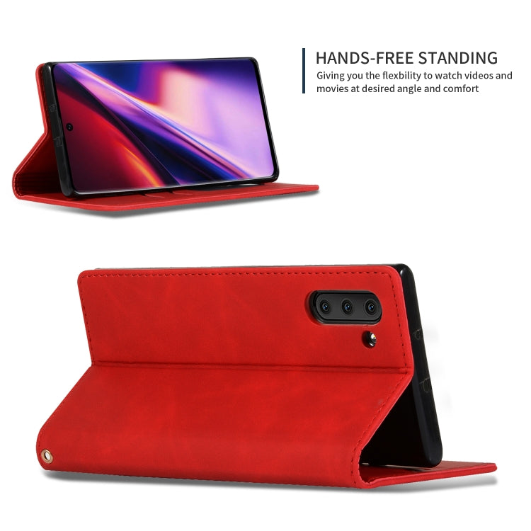 Retro Skin Feel Business Magnetic Horizontal Flip Leather Case for Galaxy Note 10