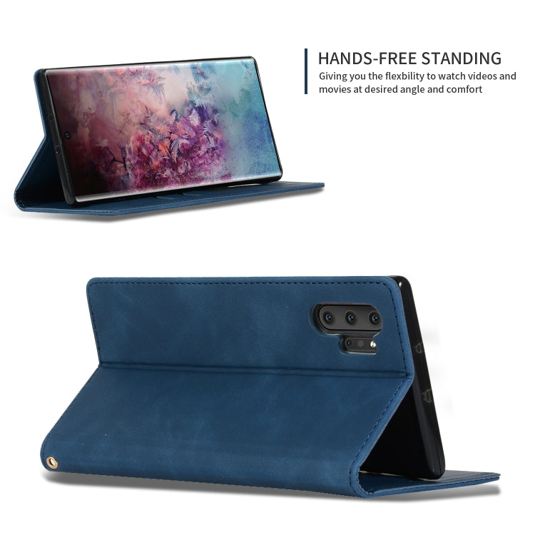 Retro Skin Feel Business Magnetic Horizontal Flip Leather Case for Galaxy Note 10 Pro