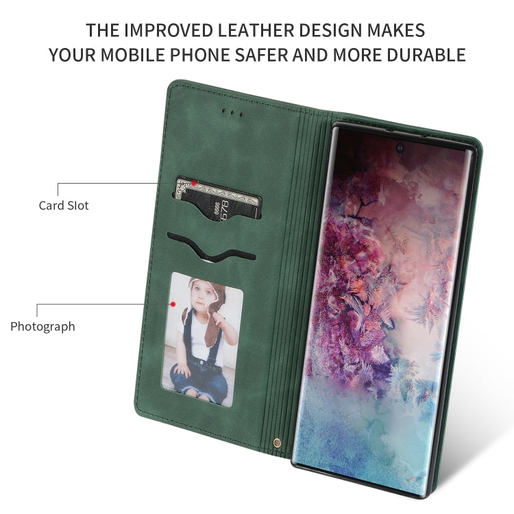 Retro Skin Feel Business Magnetic Horizontal Flip Leather Case for Galaxy Note 10 Pro