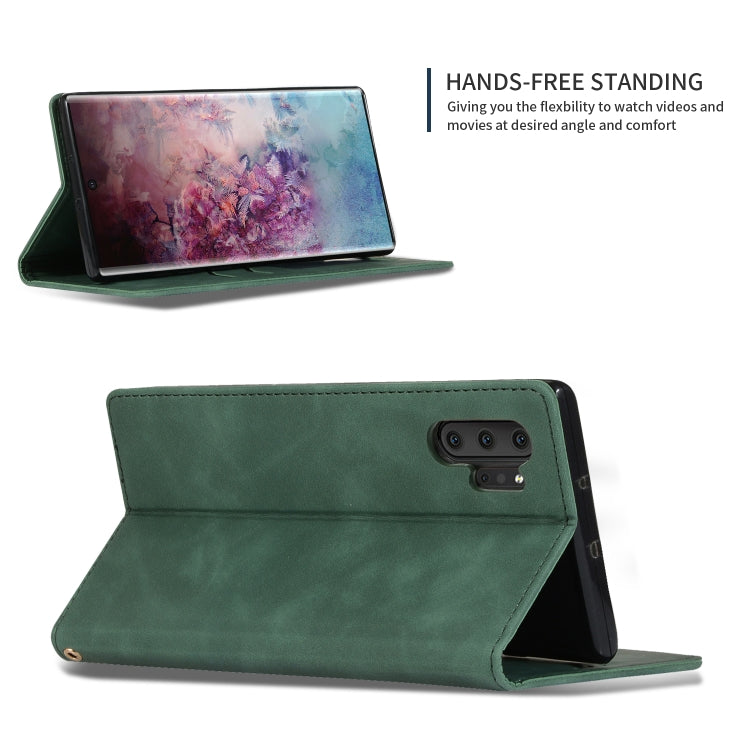 Retro Skin Feel Business Magnetic Horizontal Flip Leather Case for Galaxy Note 10 Pro