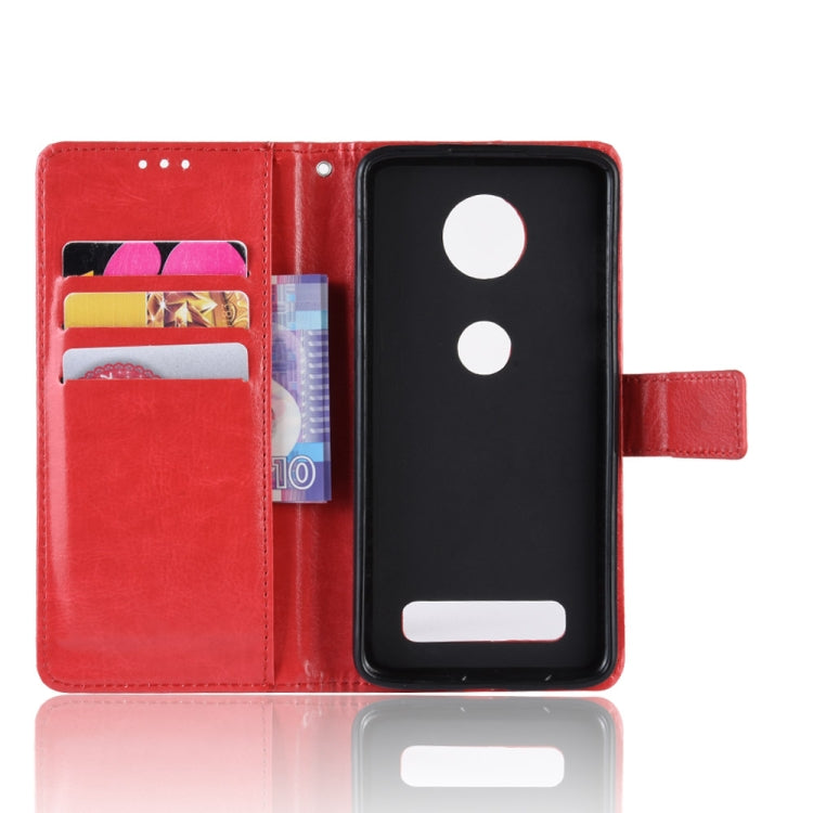 Retro Crazy Horse Texture Horizontal Flip Leather Case for Motorola Moto Z4/Z4 Play, with Holder & Card Slots & Photo Frame