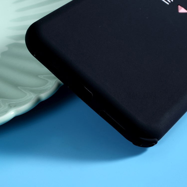 Lovely 3D Moustache Cat Soft Silicone Back Case for Huawei Y7 2019