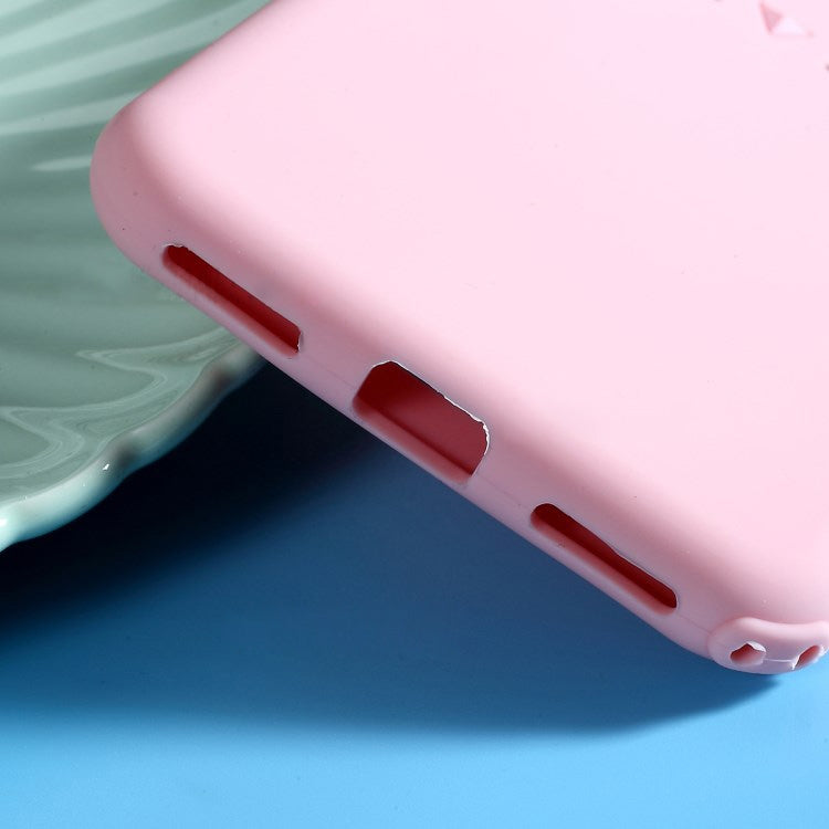 Lovely 3D Moustache Cat Soft Silicone Back Case for Huawei Y7 2019