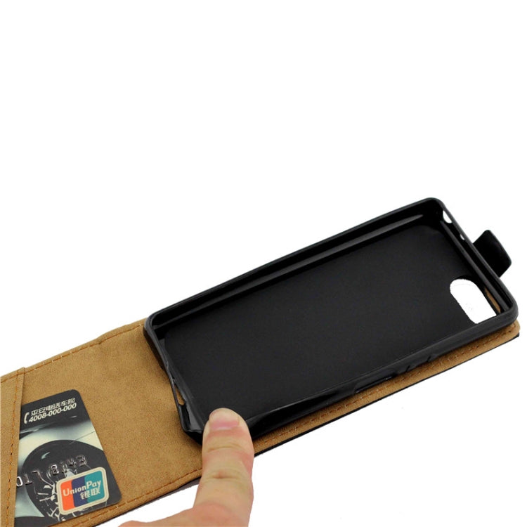 Business Style Vertical Flip TPU Leather Case  with Card Slot For Sony Xperia XZ4 Compact / XZ4C(black)