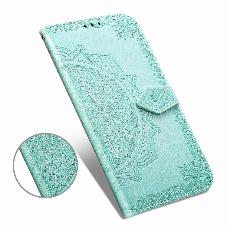 Halfway Mandala Embossing Pattern Horizontal Flip Leather Case for Galaxy A10E / A20E, with Holder & Card Slots & Wallet & Photo Frame & Lanyard