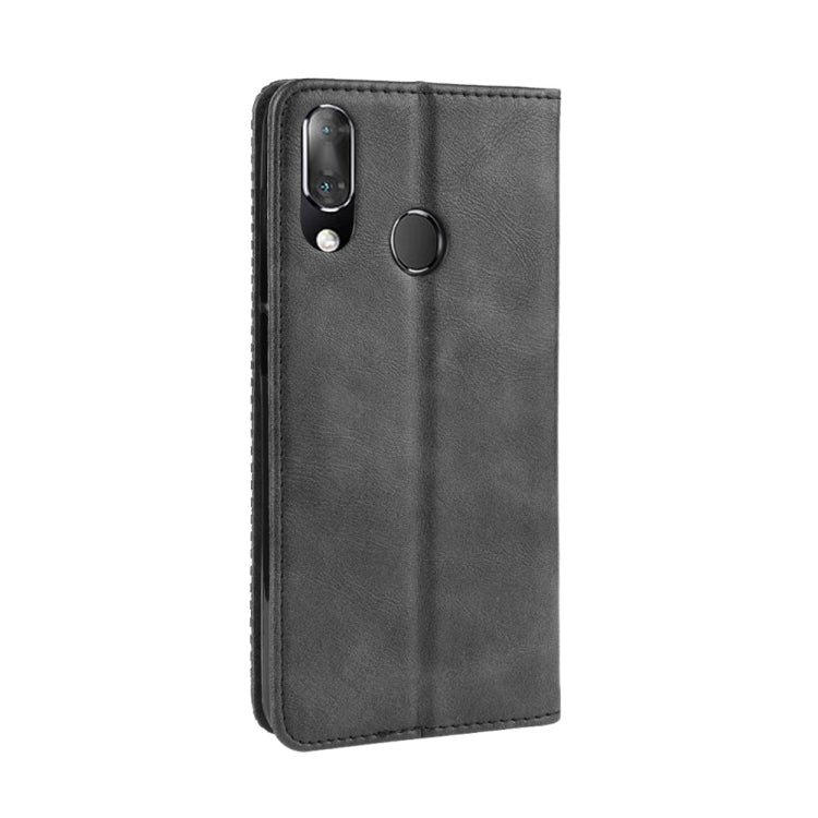 Magnetic Buckle Retro Crazy Horse Texture Horizontal Flip Leather Case for Vodafone Smart X9  , with Holder & Card Slots & Photo Frame