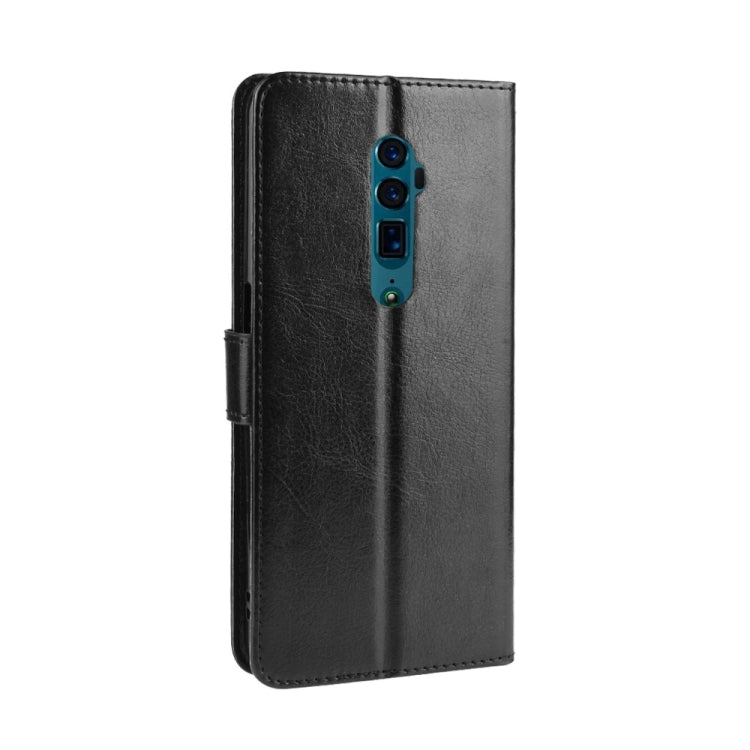 Retro Crazy Horse Texture Horizontal Flip Leather Case for OPPO Reno 10x Zoom / Reno 5G   , with Holder & Card Slots & Photo Frame