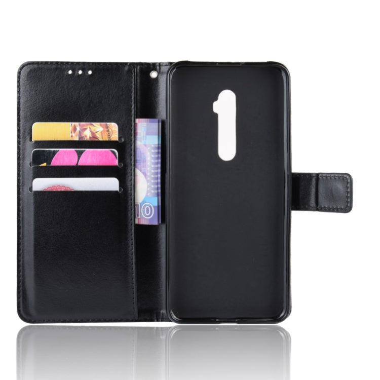 Retro Crazy Horse Texture Horizontal Flip Leather Case for OPPO Reno 10x Zoom / Reno 5G   , with Holder & Card Slots & Photo Frame