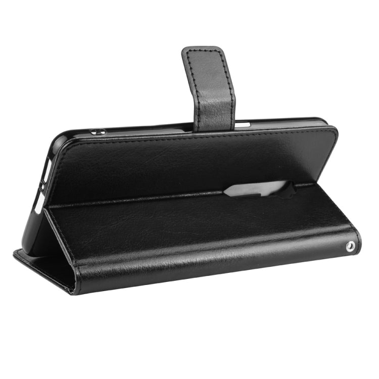 Retro Crazy Horse Texture Horizontal Flip Leather Case for OPPO Reno 10x Zoom / Reno 5G   , with Holder & Card Slots & Photo Frame