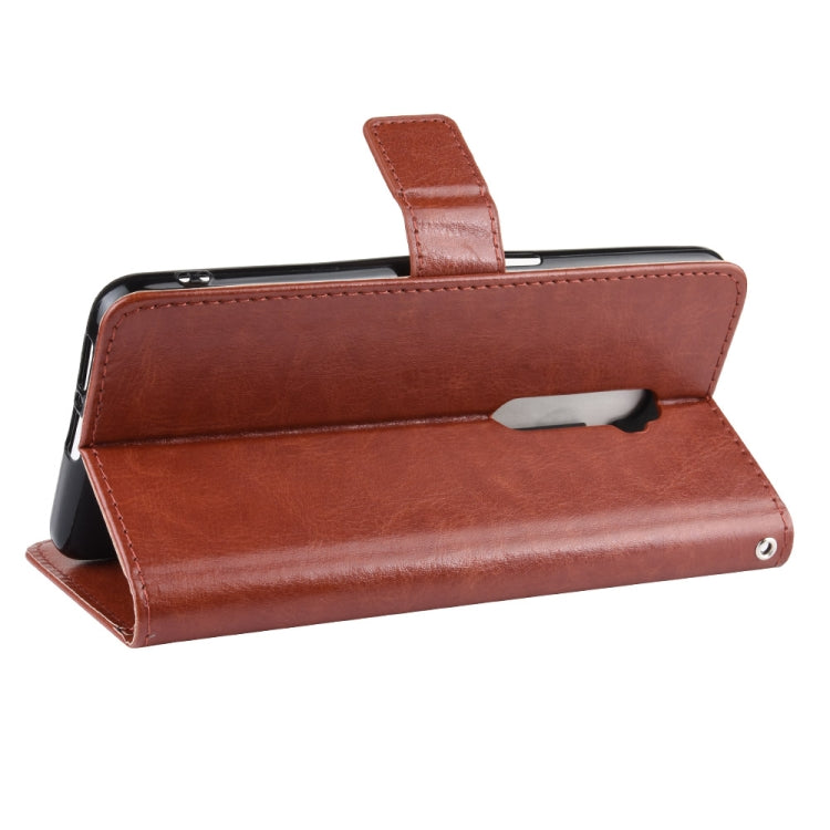 Retro Crazy Horse Texture Horizontal Flip Leather Case for OPPO Reno 10x Zoom / Reno 5G   , with Holder & Card Slots & Photo Frame