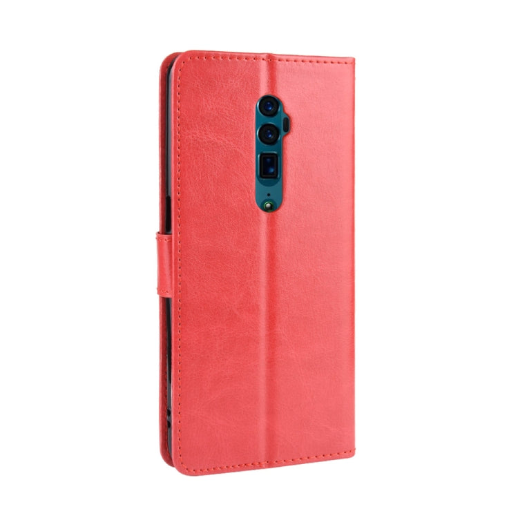 Retro Crazy Horse Texture Horizontal Flip Leather Case for OPPO Reno 10x Zoom / Reno 5G   , with Holder & Card Slots & Photo Frame