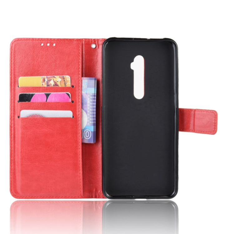 Retro Crazy Horse Texture Horizontal Flip Leather Case for OPPO Reno 10x Zoom / Reno 5G   , with Holder & Card Slots & Photo Frame