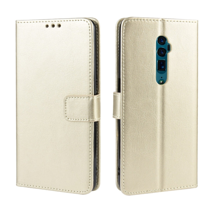 Retro Crazy Horse Texture Horizontal Flip Leather Case for OPPO Reno 10x Zoom / Reno 5G   , with Holder & Card Slots & Photo Frame