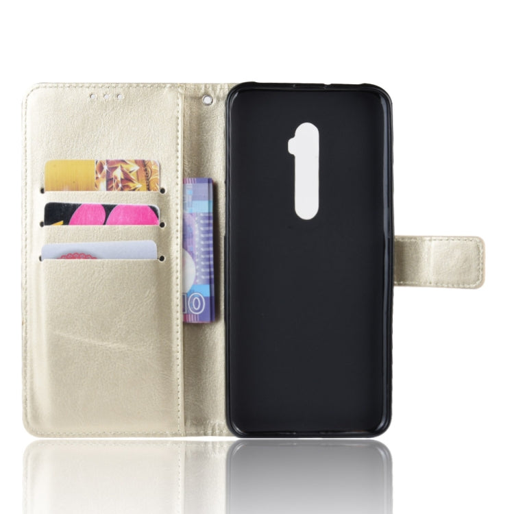 Retro Crazy Horse Texture Horizontal Flip Leather Case for OPPO Reno 10x Zoom / Reno 5G   , with Holder & Card Slots & Photo Frame