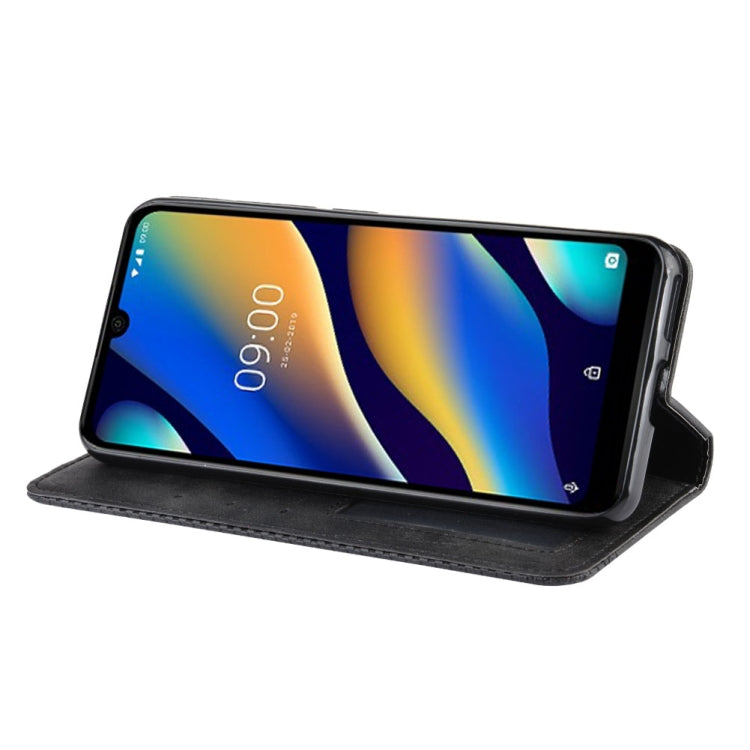 Magnetic Buckle Retro Crazy Horse Texture Horizontal Flip Leather Case for Wiko VIEW 3 LITE , with Holder & Card Slots & Photo Frame