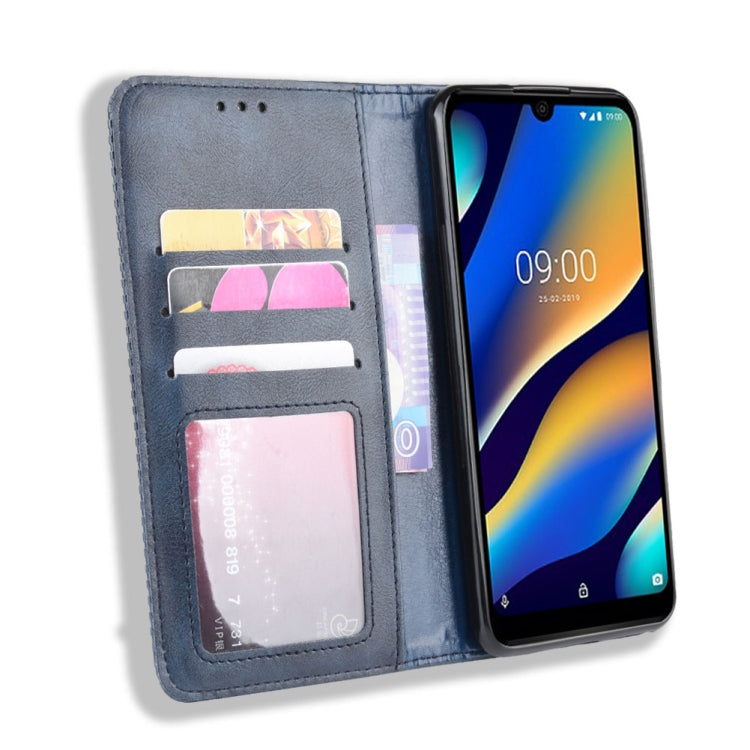 Magnetic Buckle Retro Crazy Horse Texture Horizontal Flip Leather Case for Wiko VIEW 3 LITE , with Holder & Card Slots & Photo Frame