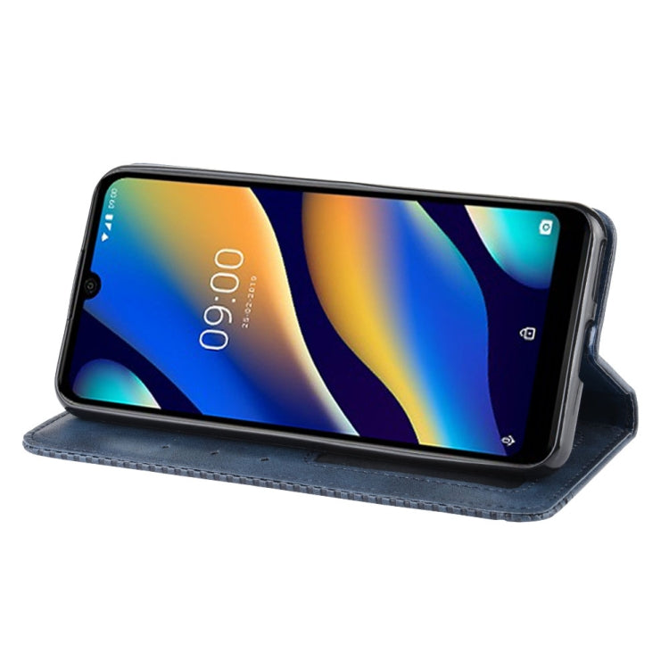 Magnetic Buckle Retro Crazy Horse Texture Horizontal Flip Leather Case for Wiko VIEW 3 LITE , with Holder & Card Slots & Photo Frame