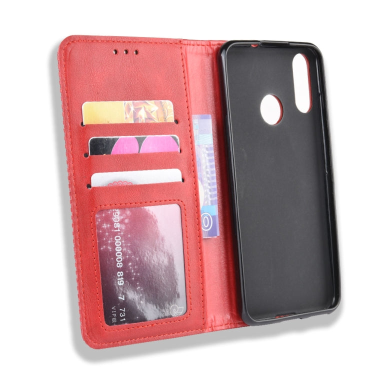Magnetic Buckle Retro Crazy Horse Texture Horizontal Flip Leather Case for Wiko VIEW 3 LITE , with Holder & Card Slots & Photo Frame