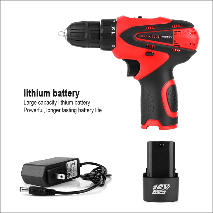 YS-01  12V Mobile Electric Drill Power Tool Screwdriver, Lithium Battery Powered Cordless Mini Drill Hand