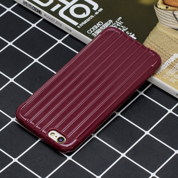 Suitcase Style Striped Soft TPU Case for iPhone 6 Plus & 6s Plus