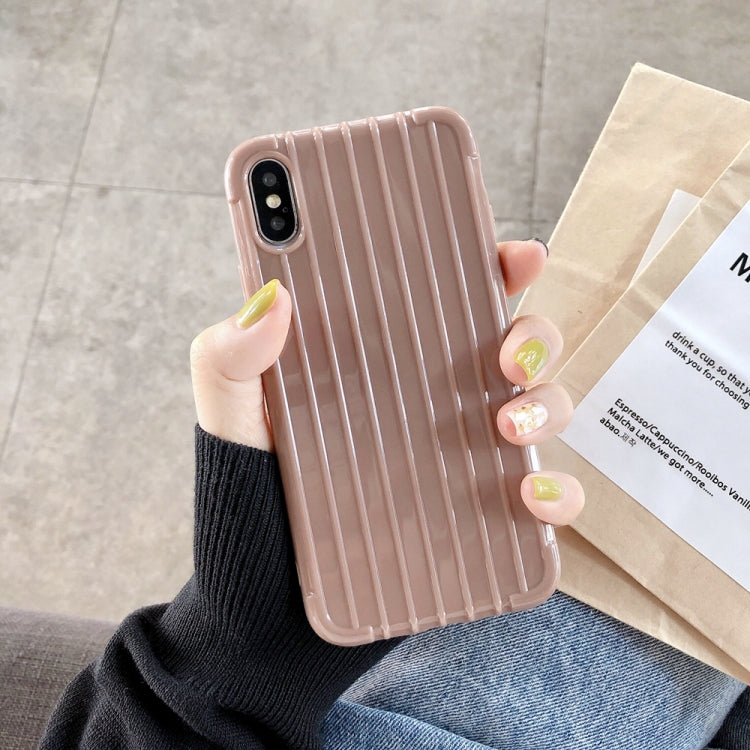 Suitcase Style Striped Soft TPU Case For iPhone SE 2020 & 8 & 7