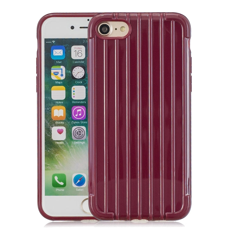 Suitcase Style Striped Soft TPU Case For iPhone SE 2020 & 8 & 7