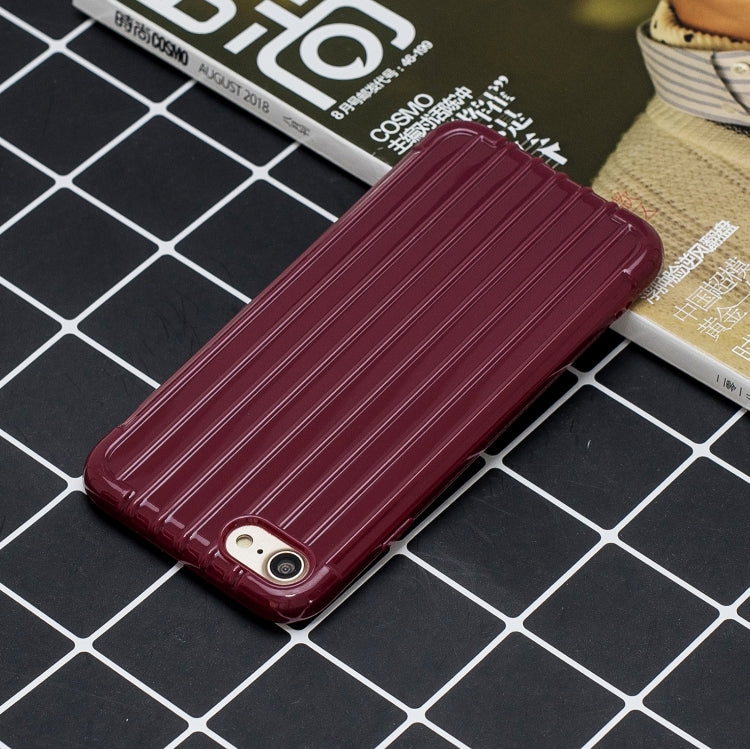 Suitcase Style Striped Soft TPU Case For iPhone SE 2020 & 8 & 7